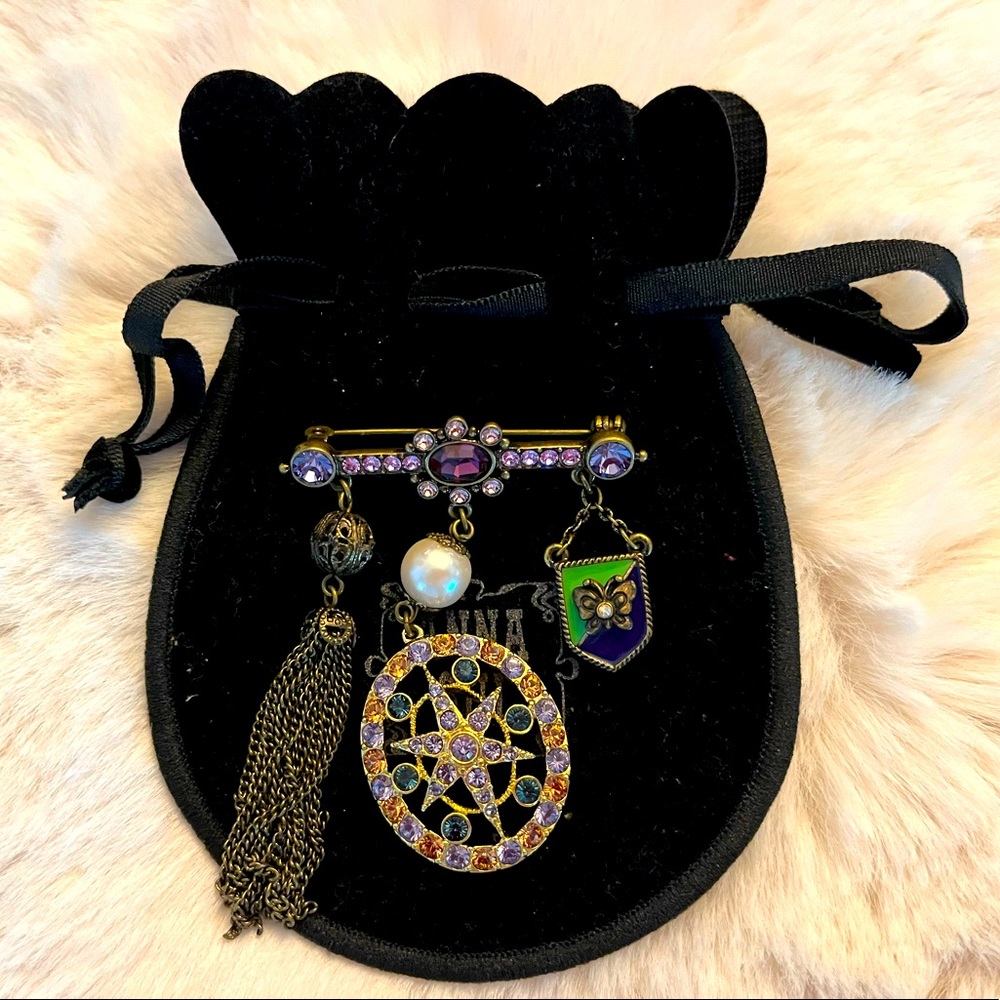 Anna Sui Star and Tassel brooch